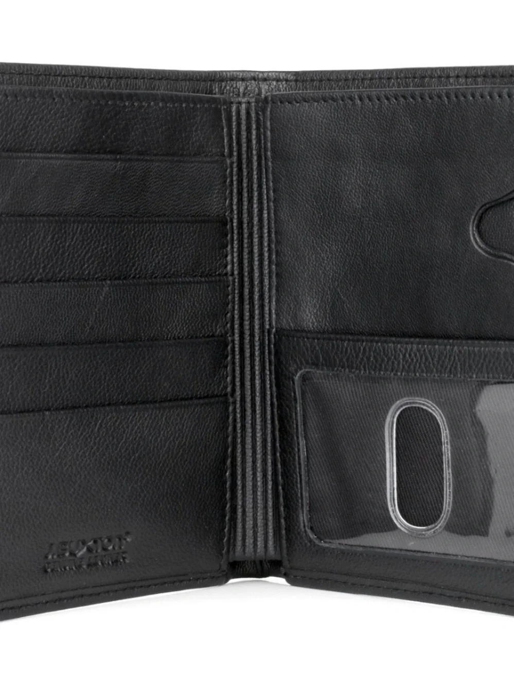 Classic Black Leather Bi-Fold Wallet for Men